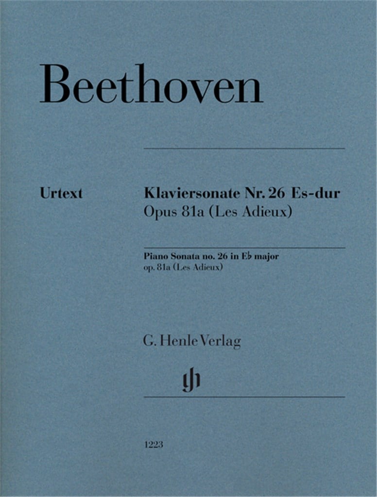 Piano Sonata no. 26 in E flat major op. 81a